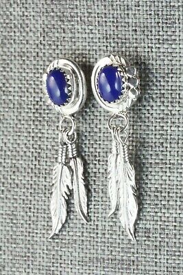 Lapis & Sterling Silver Earrings - Etta Larry