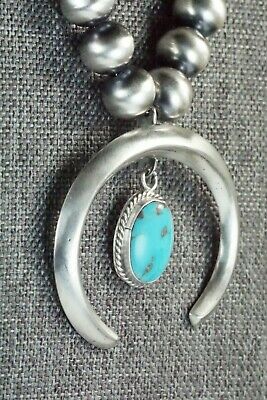 Turquoise & Sterling Silver Pearl Necklace - Jan Mariano - High Lonesome Trading
