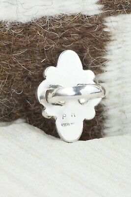 Turquoise & Sterling Silver Ring - Priscilla Reeder - Size 8