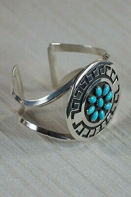 Navajo Turquoise & Sterling Silver Bracelet - Rosco Scott - High Lonesome Trading