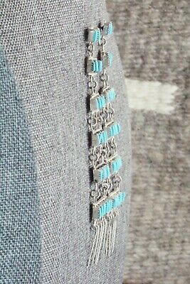 Turquoise & Sterling Silver Earrings - Ashley Laate