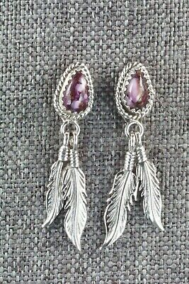 Spiny Oyster & Sterling Silver Earrings - Judy Largo