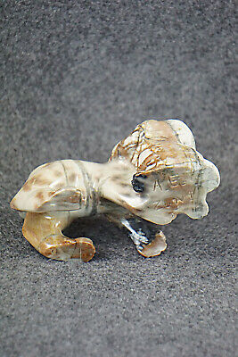 Bobcat & Mountain Lion Zuni Fetish Carving - Albert Eustace