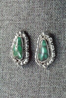 Navajo Turquoise & Sterling Silver Earrings - Freida Martinez