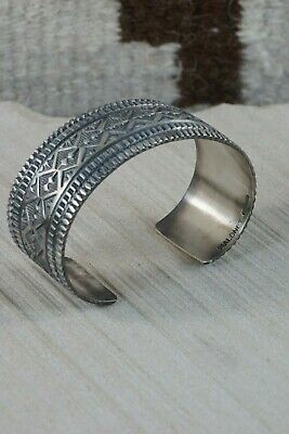 Navajo Sterling Silver Bracelet - Leonard Maloney - High Lonesome Trading