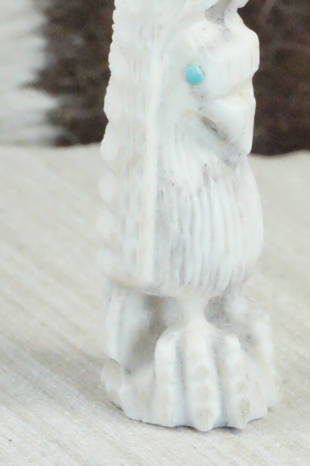 Eagle Zuni Fetish Carving - Garrick Weeka