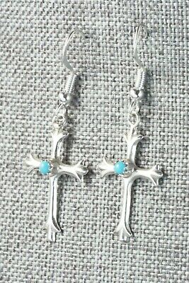 Turquoise & Sterling Silver Earrings - Bruce Chee