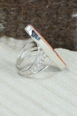Spiny Oyster & Sterling Silver Ring - Harold Smith - Size 5.5