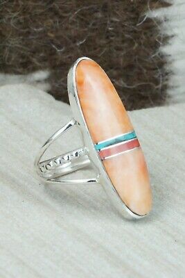 Spiny Oyster & Sterling Silver Ring - Harold Smith - Size 7.5