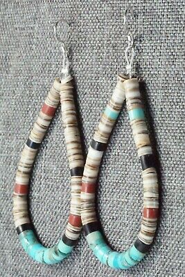 Multi Stone & Sterling Silver Earrings - Torevia Crespin