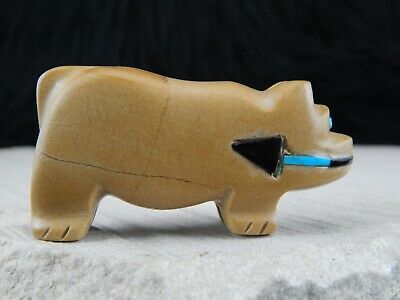 Bear Zuni Fetish Carving- Taylor Gia - High Lonesome Trading