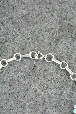 Turquoise & Sterling Silver Link Bracelet - Joylee Martinez