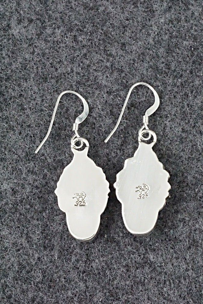 Turquoise and Sterling Silver Earrings - Roberta Begay