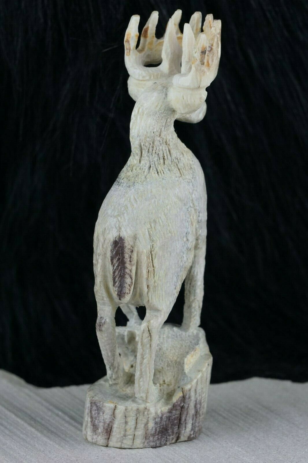 Elk Zuni Fetish Carving - Jerrold Lahaleon - High Lonesome Trading