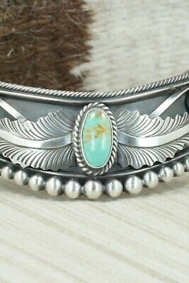 Turquoise & Sterling Silver Bracelet - Tom Lewis