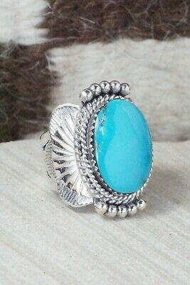 Turquoise & Sterling Silver Ring - Mike Smith - Size 6.5 - High Lonesome Trading
