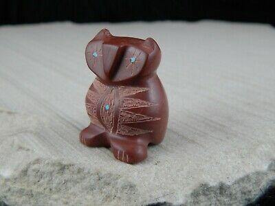 Owl Zuni Fetish Carving - Brandon Phillips - High Lonesome Trading