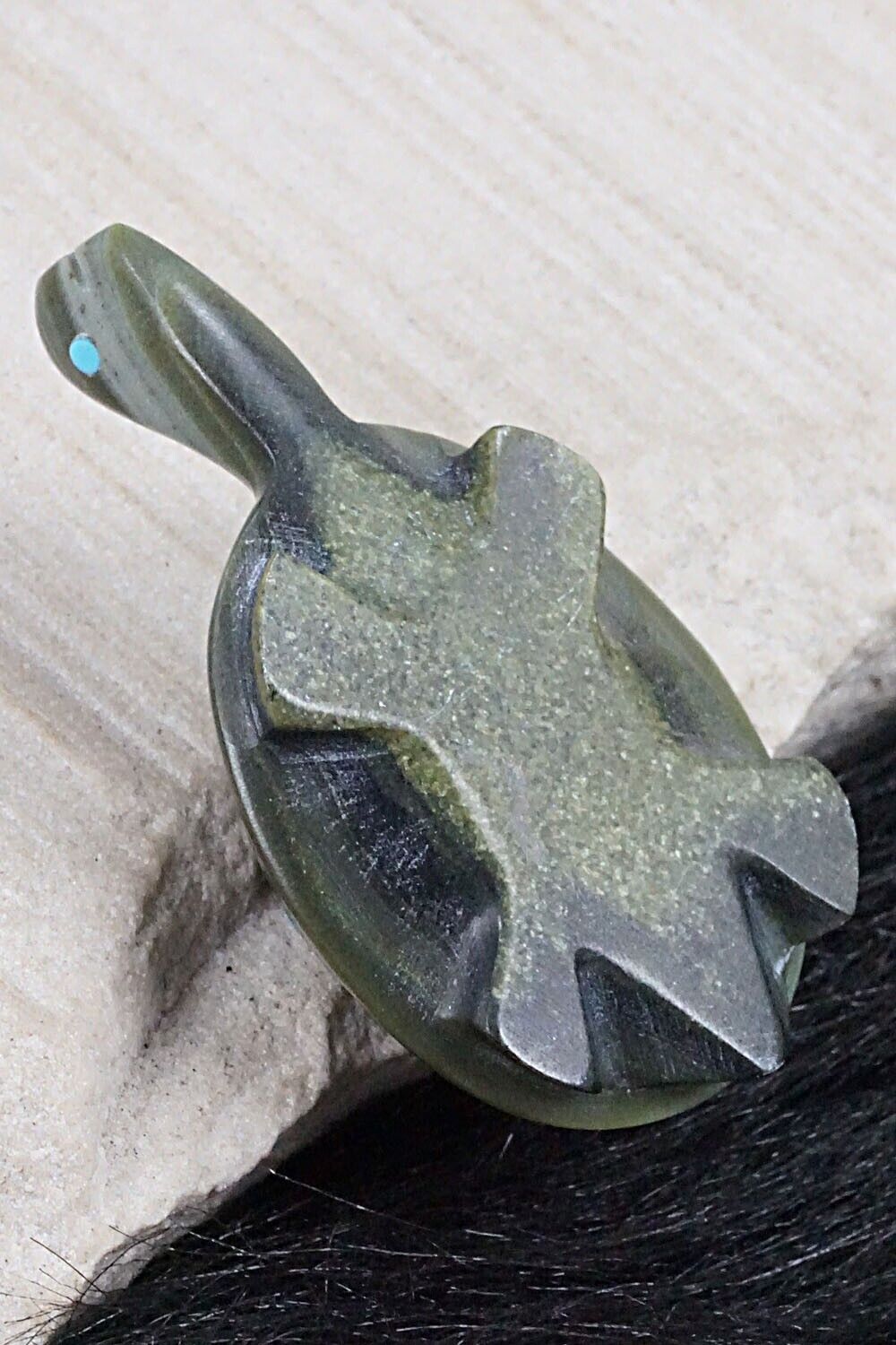Turtle Zuni Fetish Carving - Ronnie Lunasee
