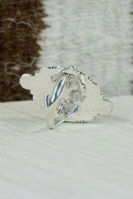 Navajo Turquoise & Sterling Silver Ring - Daniel Benally - Size 8.25