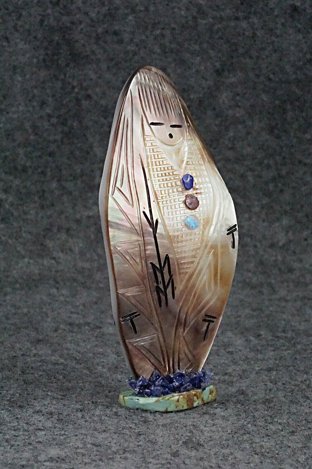 Corn Maiden Zuni Fetish Carving - Gloria Chattin