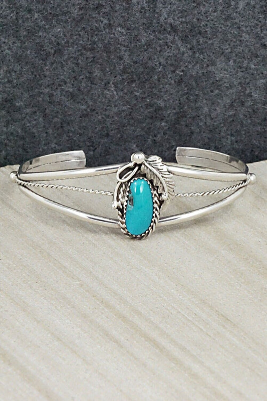 Turquoise & Sterling Silver Bracelet - Alice Rose Saunders