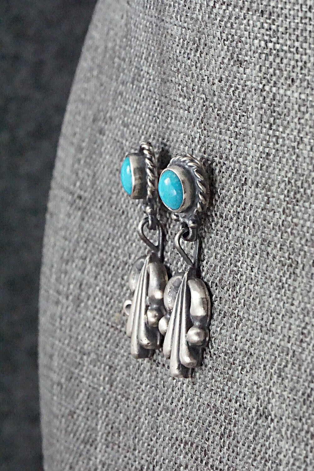 Turquoise & Sterling Silver Earrings - Annie Spencer