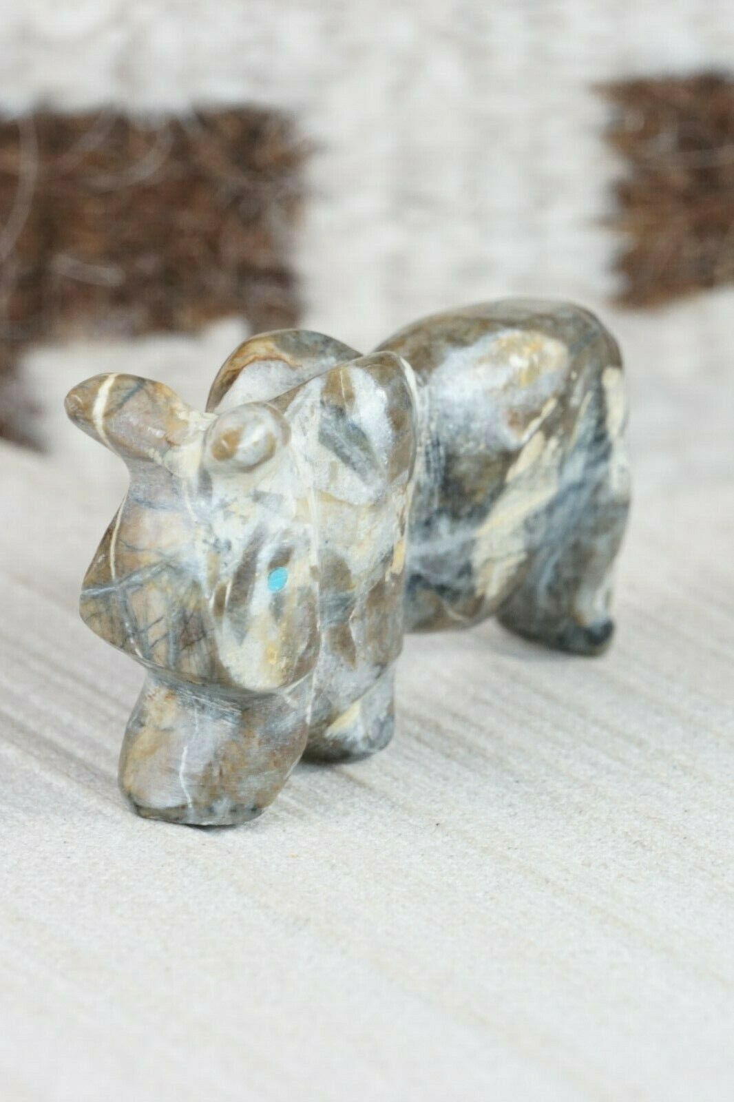 Buffalo Zuni Fetish Carving - Kelly Lementino - High Lonesome Trading
