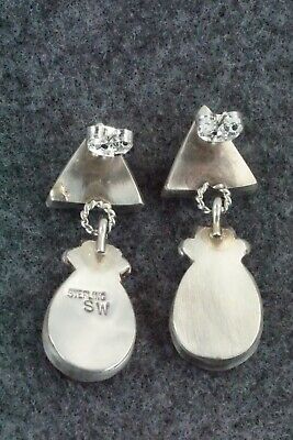 Spiny Oyster and Sterling Silver Earrings - Selina Warner