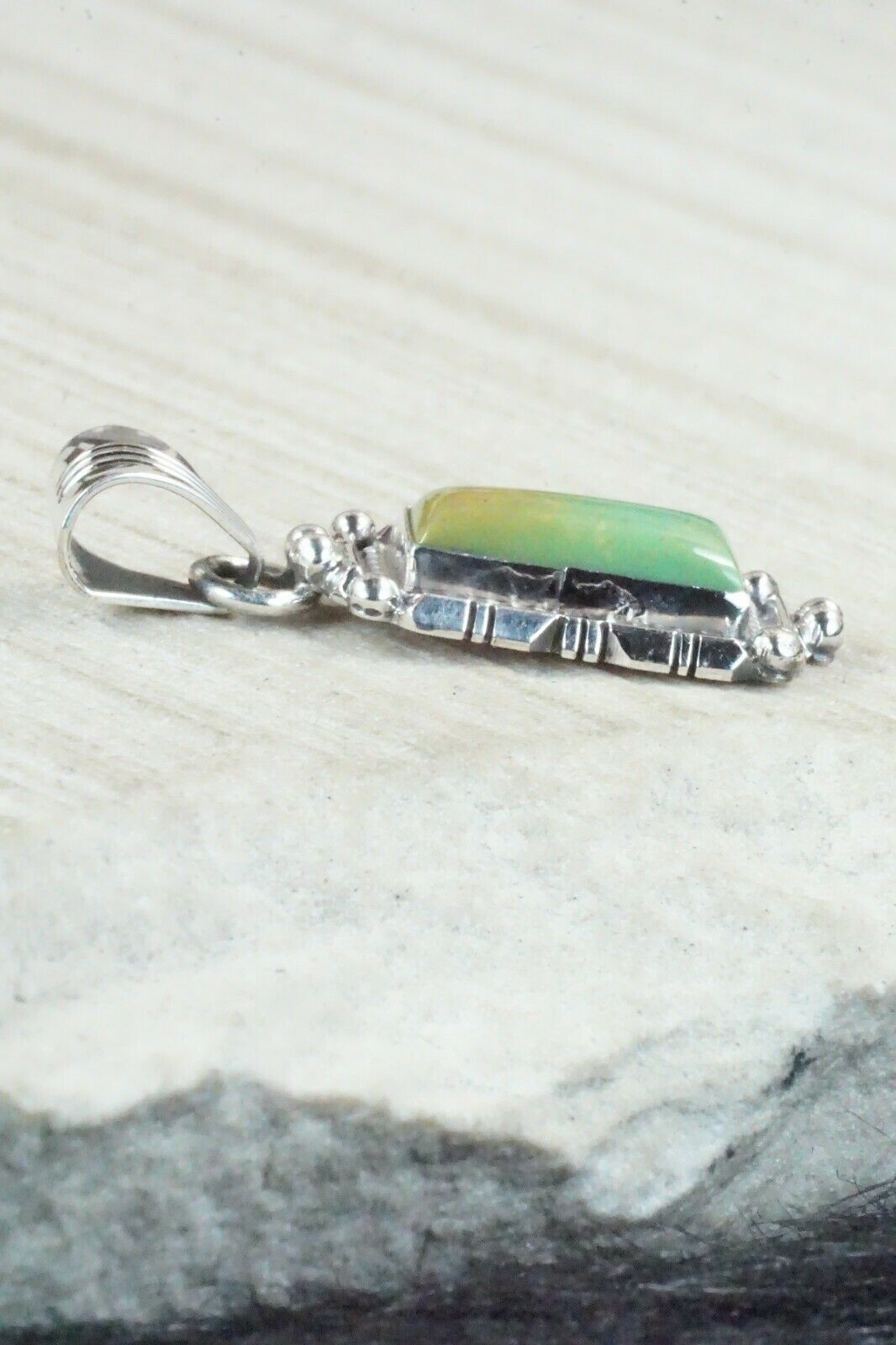 Turquoise & Sterling Silver Pendant - Daniel Benally