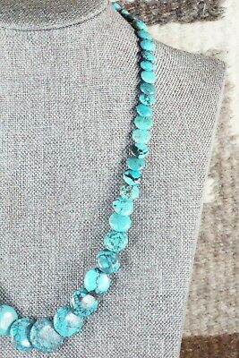 Turquoise & Sterling Silver Necklace - Native American