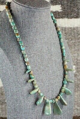 Turquoise & Sterling Silver Necklace - Navajo