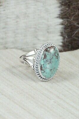 Turquoise & Sterling Silver Ring - Grace Kenneth - Size 6.75
