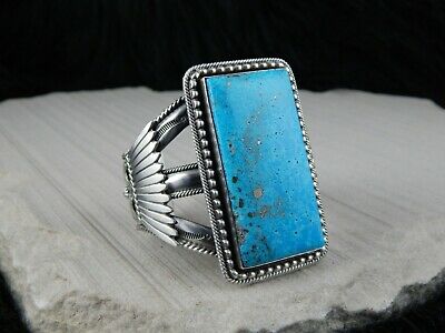 Navajo Turquoise & Sterling Silver Bracelet - Raymond Delgarito - High Lonesome Trading