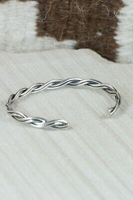 Navajo Sterling Silver Bracelet - Elaine Tahe