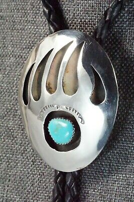 Turquoise & Sterling Silver Bolo Tie - Pearlene Spencer