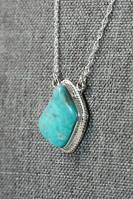 Navajo Turquoise & Sterling Silver Necklace - Annie Spencer