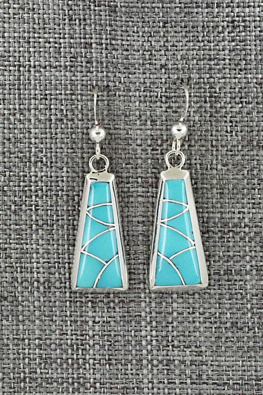 Turquoise & Sterling Silver Earrings - Stewart Tucson