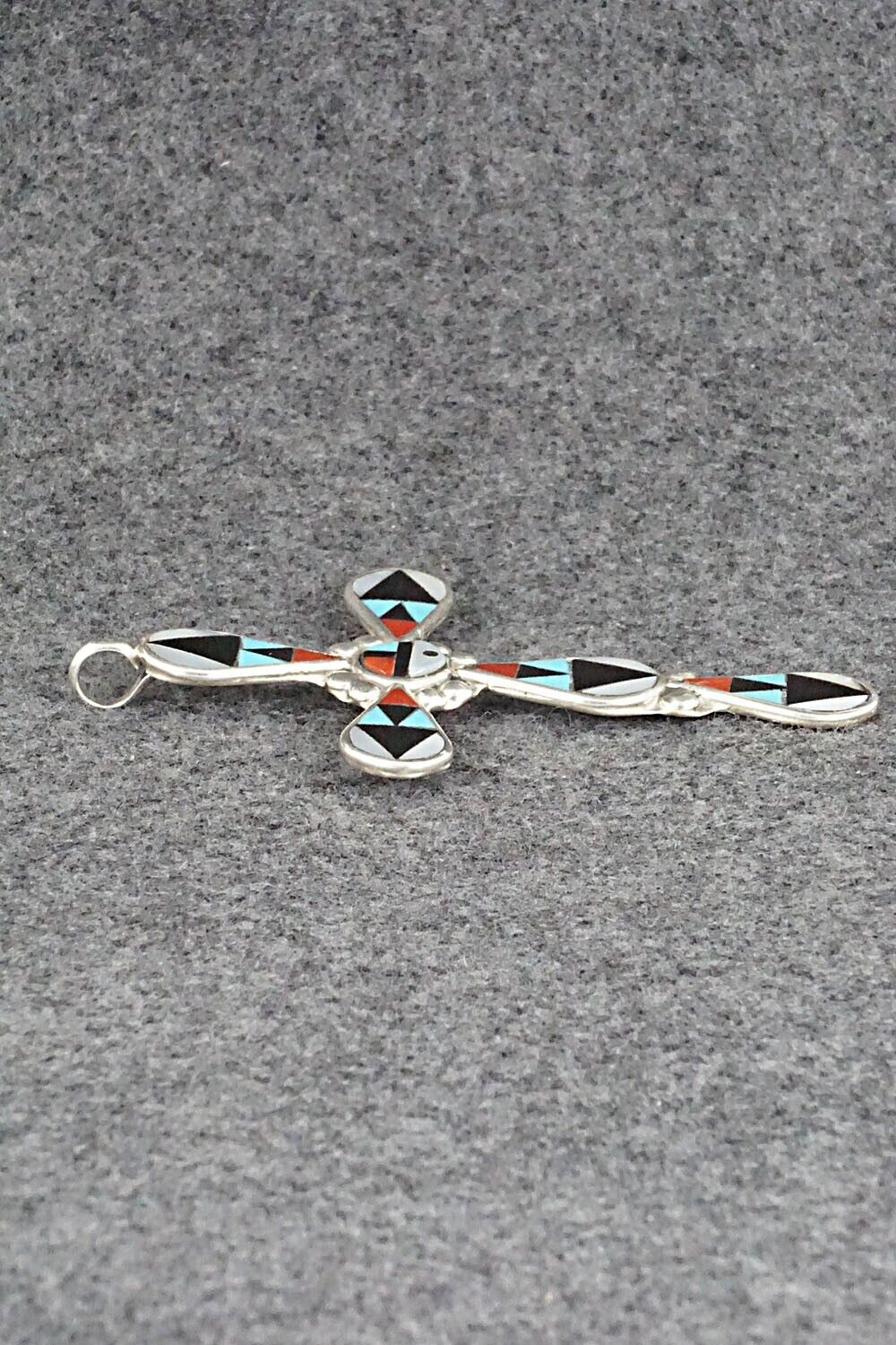 Multi Stone & Sterling Silver Pendant - Florency Lucio