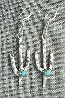 Turquoise & Sterling Silver Earrings - Pauline Nelson