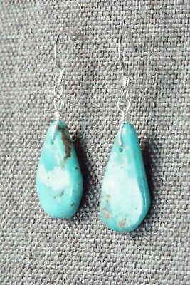 Turquoise & Sterling Silver Earrings - Navajo