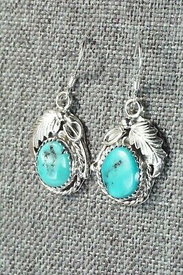 Turquoise & Sterling Silver Earrings - Roberta Begay