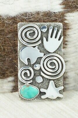 Turquoise & Sterling Silver Ring - Alex Sanchez - Size 5.75
