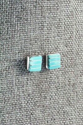 Turquoise & Sterling Silver Earrings - Janelle Shebola