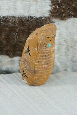 Corn Maiden Zuni Fetish Carving - Sandra Quandelacy - High Lonesome Trading