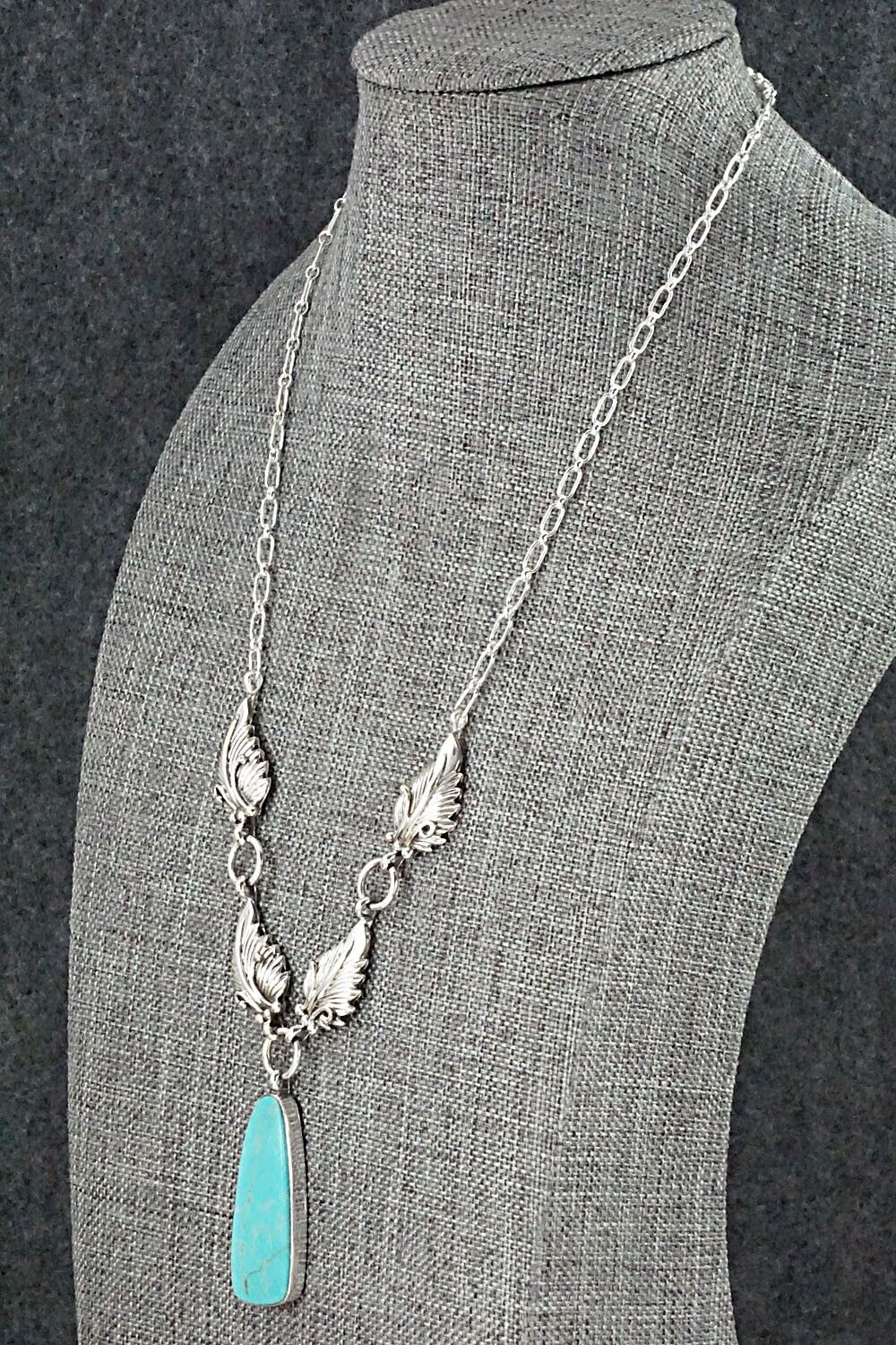 Turquoise & Sterling Silver Necklace - Mark Barney