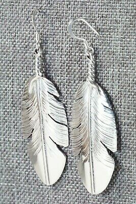 Sterling Silver Feather Earrings - Ben Begay