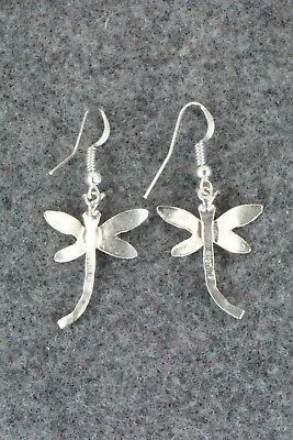 Coral & Sterling Silver Earrings - Lucille Platero