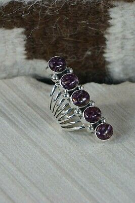 Navajo Spiny Oyster & Sterling Silver Ring - Thomas Yazzie - Size 6 - High Lonesome Trading