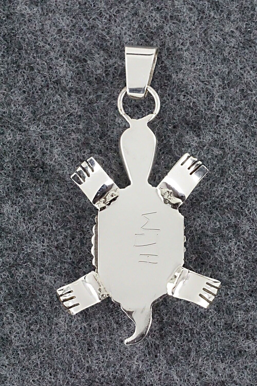 Multi Stone & Sterling Silver Inlay Pendant - Wayne Haloo