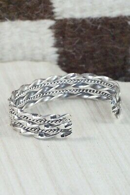 Navajo Sterling Silver Bracelet - Elaine Tahe
